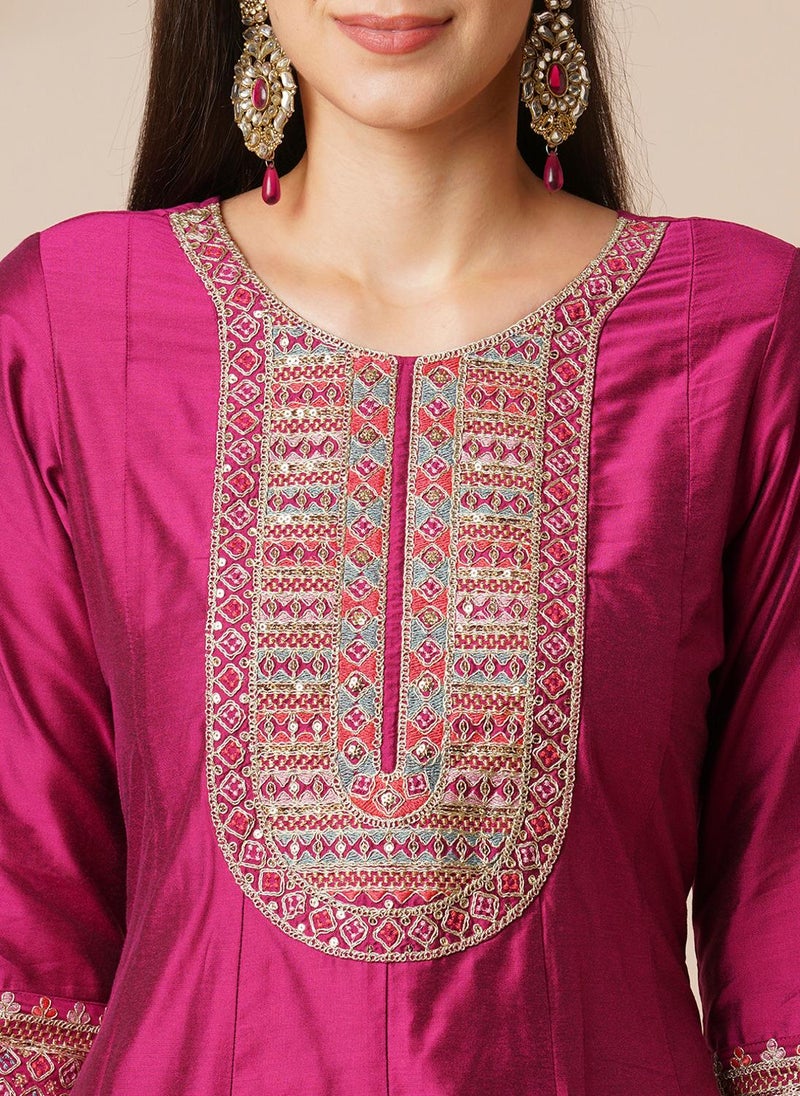 جلو باص جلوبس سنيكرز نسائي بتصميم زهور وزمام زاري مع بنطلون ودوباتا - Image 5